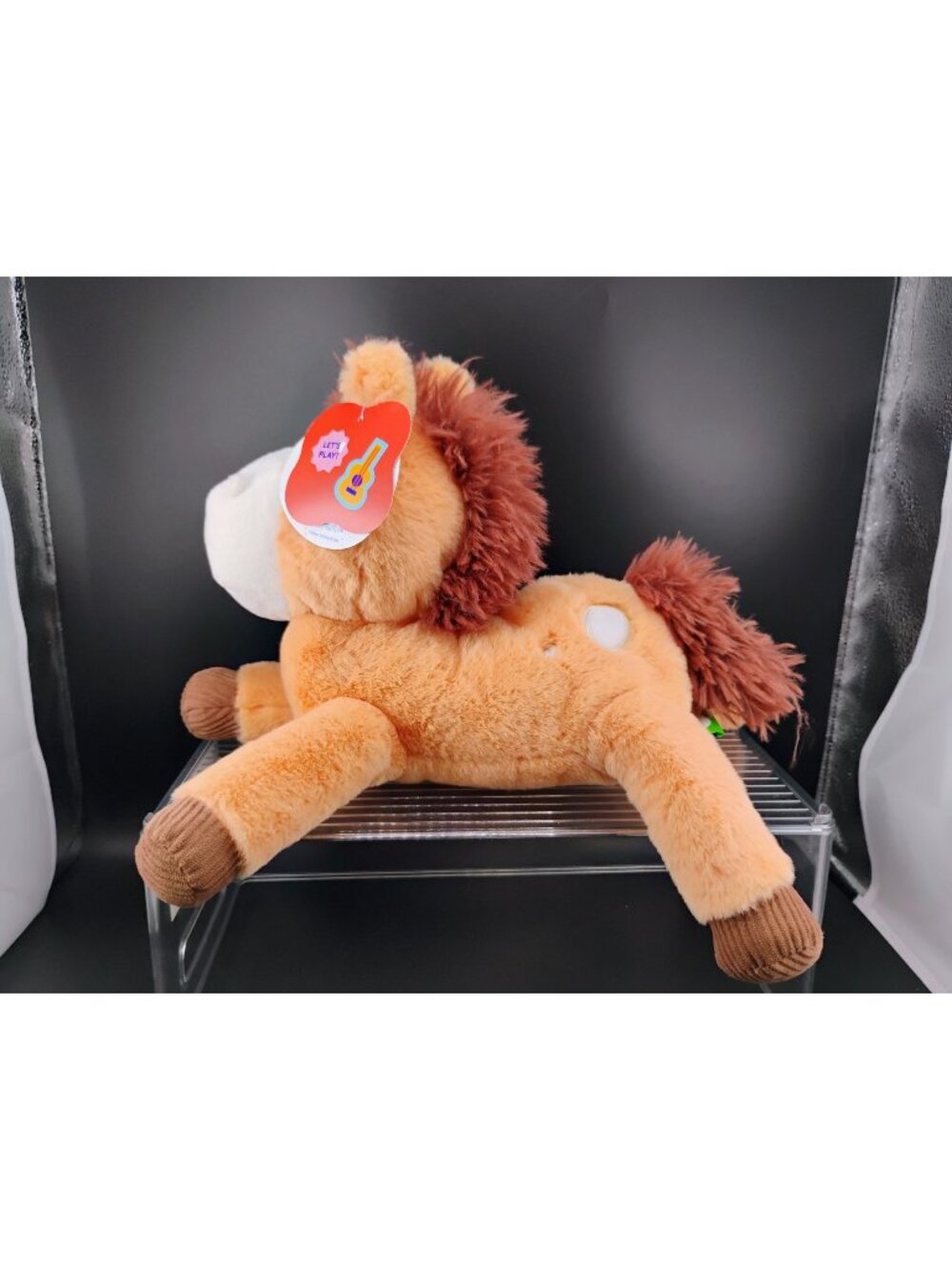 Gigglescape Plush Horse Toy Ages 1+ Brown Mane & Tail